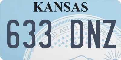 KS license plate 633DNZ