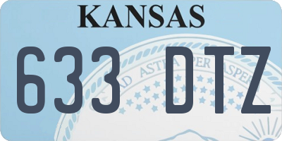KS license plate 633DTZ