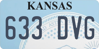 KS license plate 633DVG