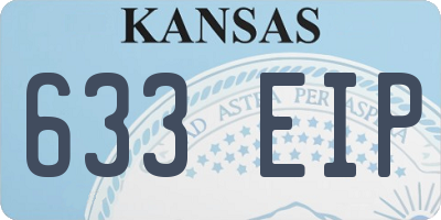 KS license plate 633EIP