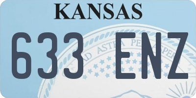 KS license plate 633ENZ