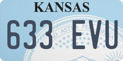 KS license plate 633EVU