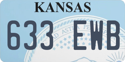 KS license plate 633EWB