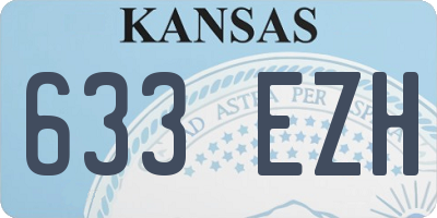 KS license plate 633EZH