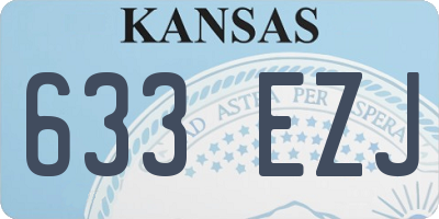 KS license plate 633EZJ