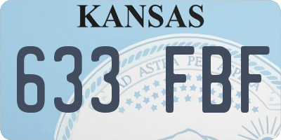 KS license plate 633FBF