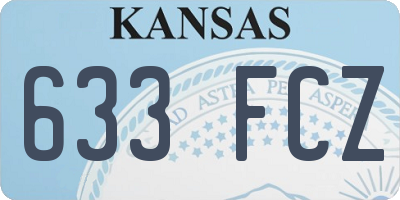 KS license plate 633FCZ