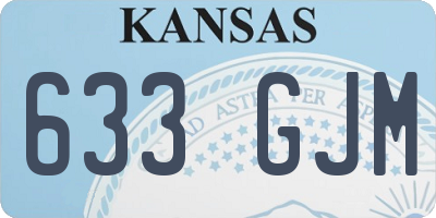 KS license plate 633GJM