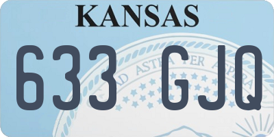 KS license plate 633GJQ