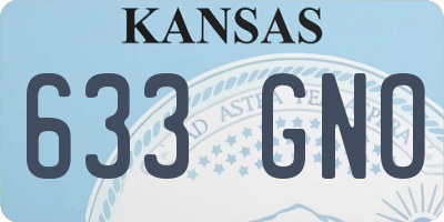 KS license plate 633GNO