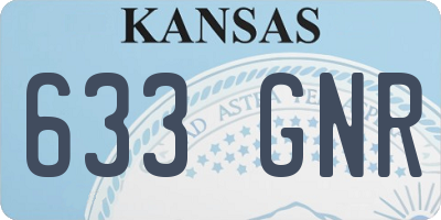 KS license plate 633GNR