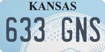 KS license plate 633GNS