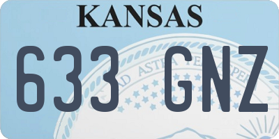 KS license plate 633GNZ