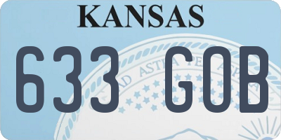 KS license plate 633GOB