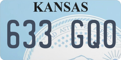 KS license plate 633GQO