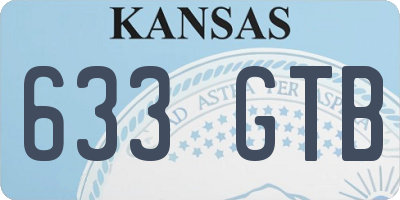 KS license plate 633GTB