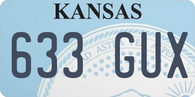 KS license plate 633GUX