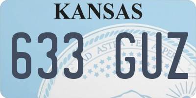 KS license plate 633GUZ