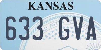 KS license plate 633GVA