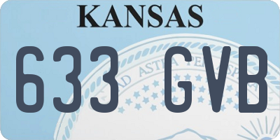 KS license plate 633GVB