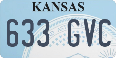 KS license plate 633GVC