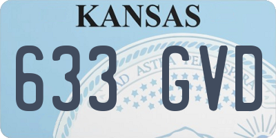 KS license plate 633GVD