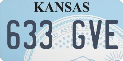 KS license plate 633GVE