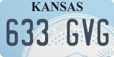KS license plate 633GVG