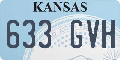KS license plate 633GVH