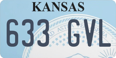 KS license plate 633GVL