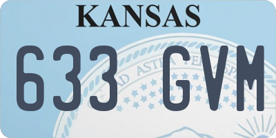 KS license plate 633GVM