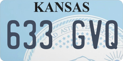 KS license plate 633GVQ