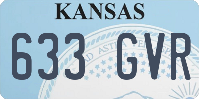 KS license plate 633GVR