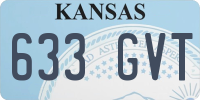 KS license plate 633GVT