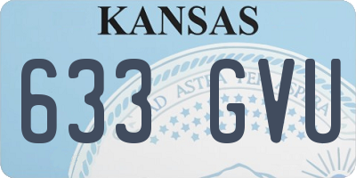 KS license plate 633GVU