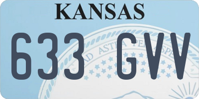 KS license plate 633GVV