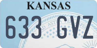 KS license plate 633GVZ