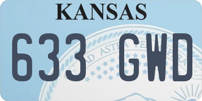 KS license plate 633GWD