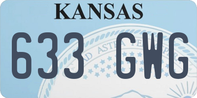 KS license plate 633GWG