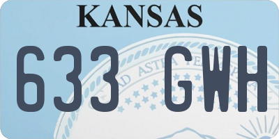 KS license plate 633GWH