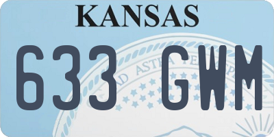 KS license plate 633GWM