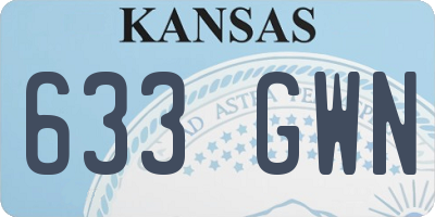 KS license plate 633GWN