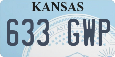 KS license plate 633GWP