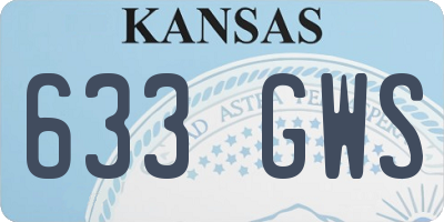 KS license plate 633GWS