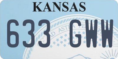 KS license plate 633GWW