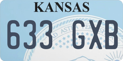 KS license plate 633GXB