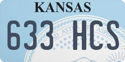 KS license plate 633HCS