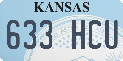 KS license plate 633HCU