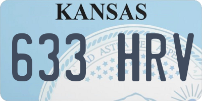 KS license plate 633HRV