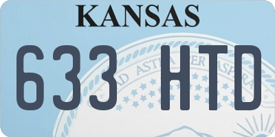 KS license plate 633HTD